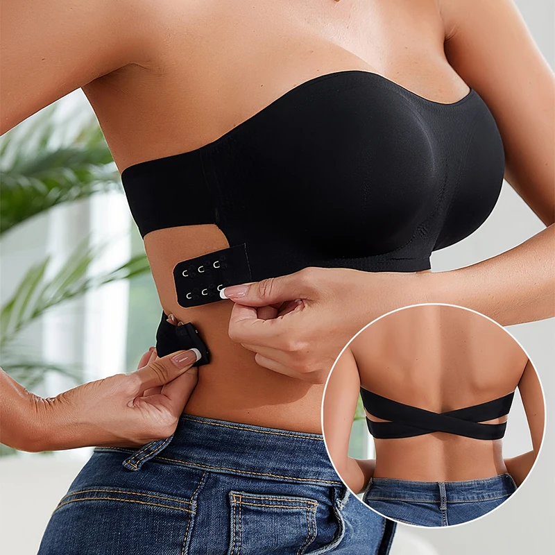 Push Up Bra Padded - حمالة صدر نسائية مثيرة بدون حمالات،
