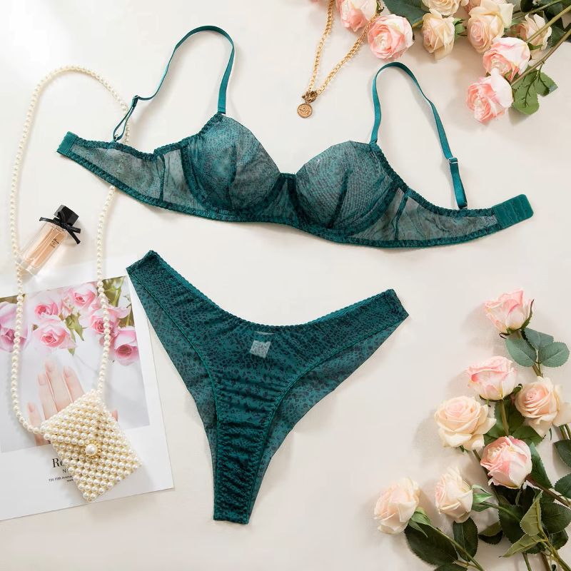 Push Up Bra Padded - طقم ملابس داخلية نسائية من قطعتين،