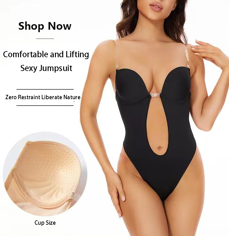 Push Up Bra Padded - مكافحة الانزلاق الغراء الخلفي الجسم شكل