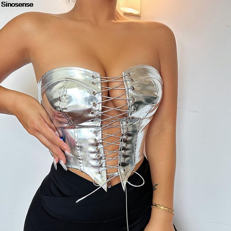 المرأة بولي Leather الجلود بوس - مراجعة Strapless Bra Backless وسعره