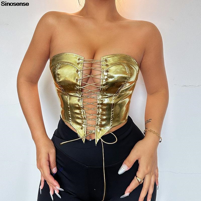 المرأة بولي Leather الجلود بوس - مراجعة Strapless Bra Backless وسعره